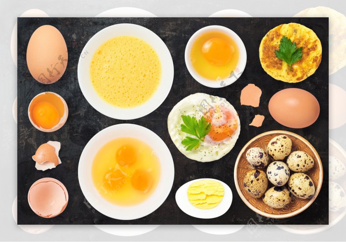 高清实拍鸡蛋鹧鸪蛋高清素材