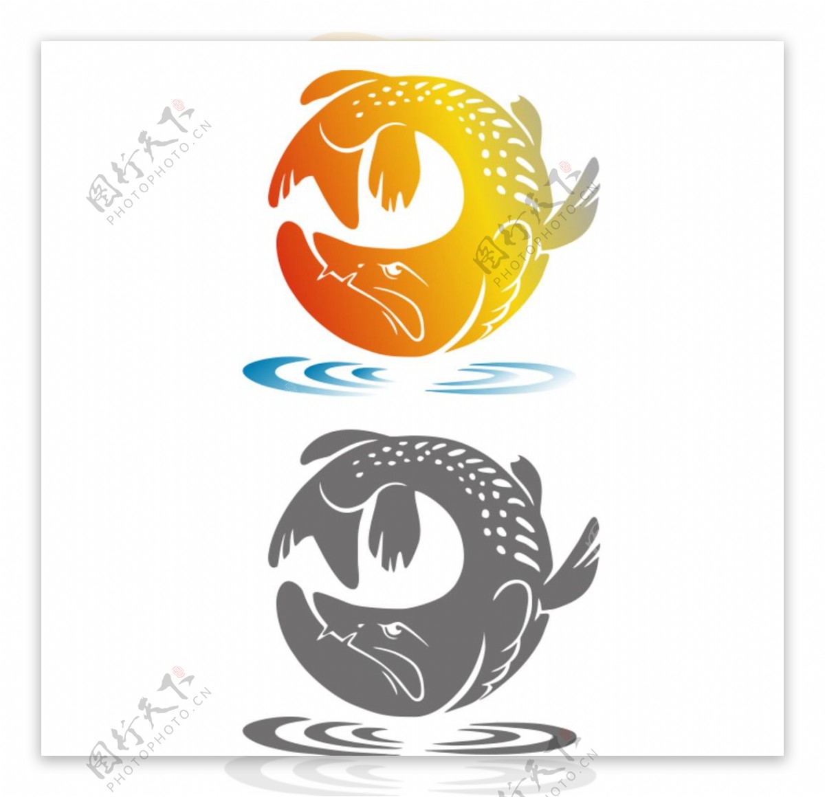 鱼图案鱼logo