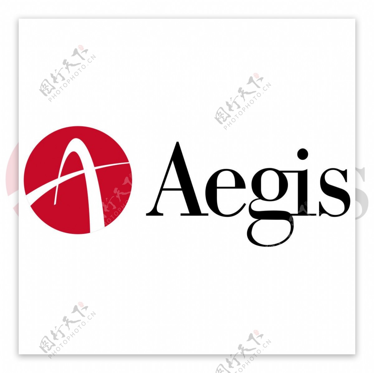 AEGIS公司标志红黑A字母LOGO设计