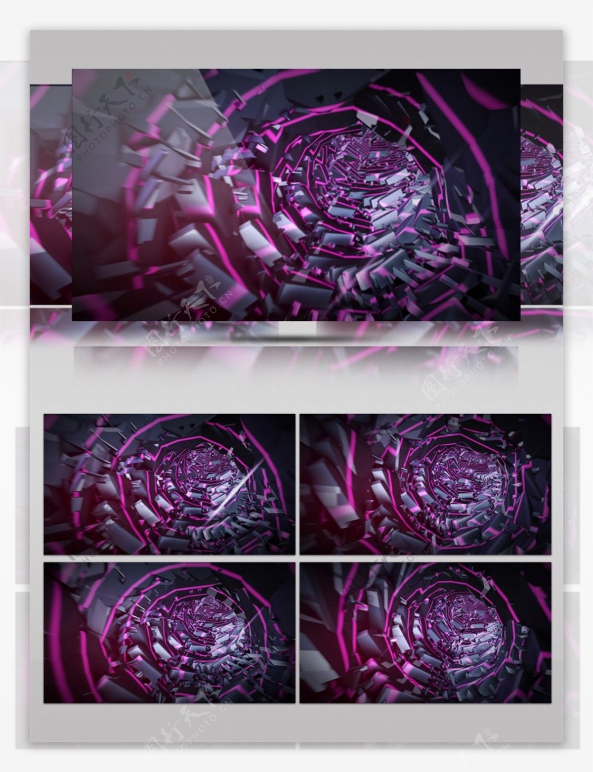 紫色星际旋涡视频素材