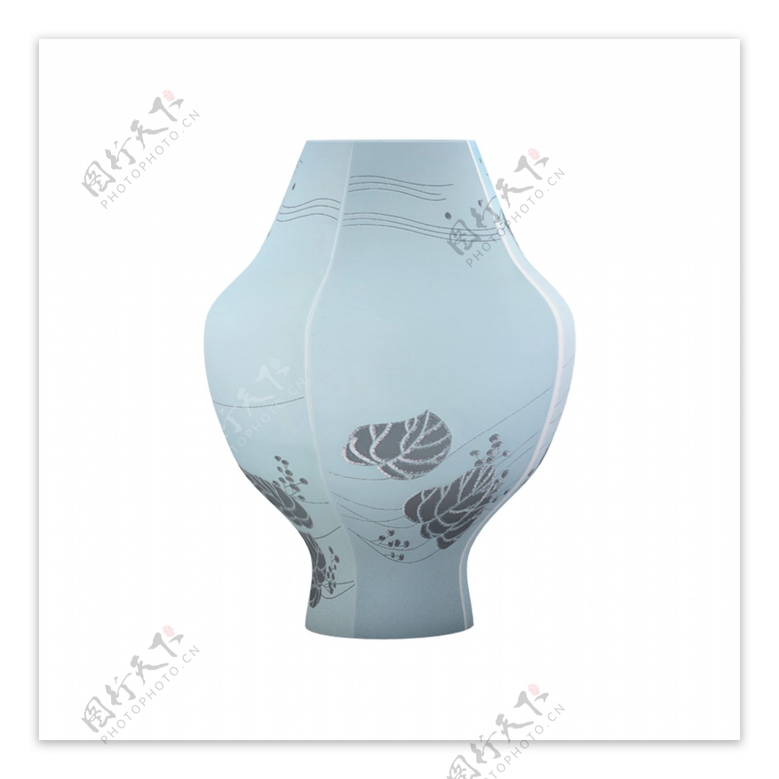 古风中式花纹陶瓷瓶青花瓷罐子艺术装饰瓶子