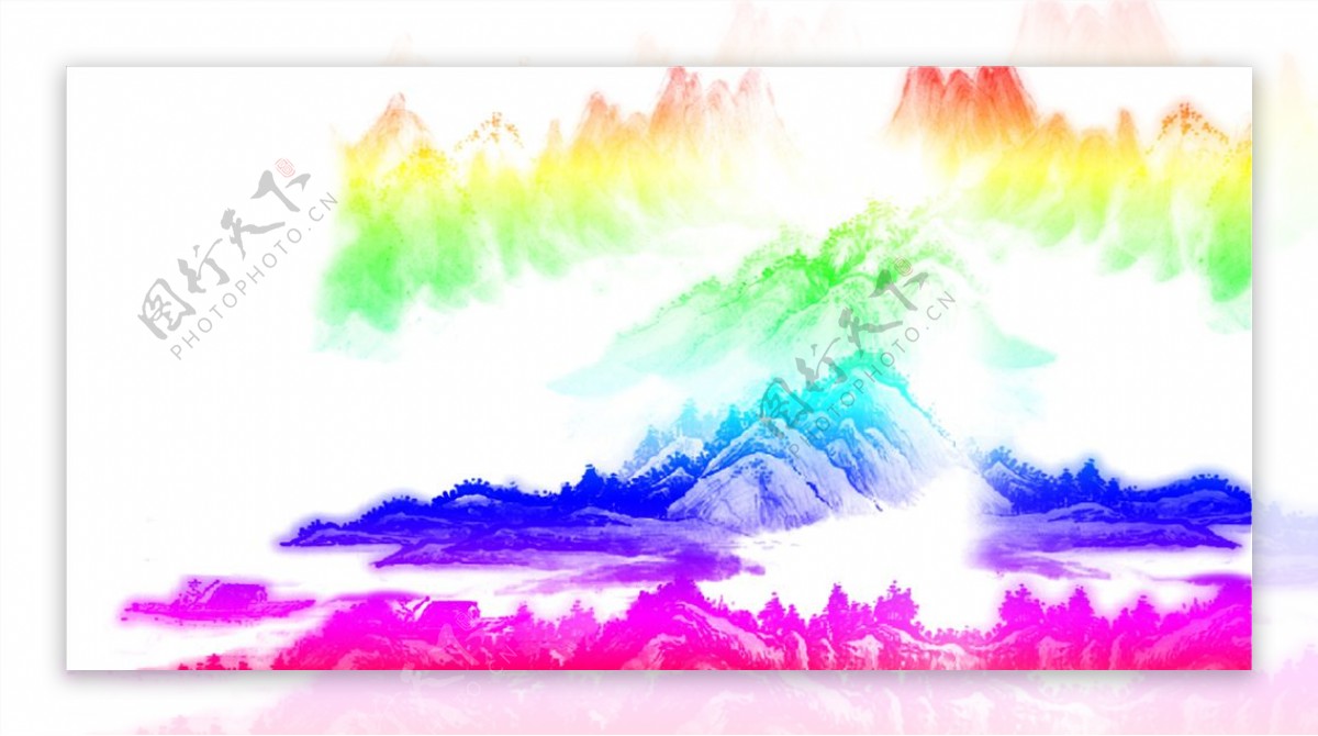 水墨山水画笔刷