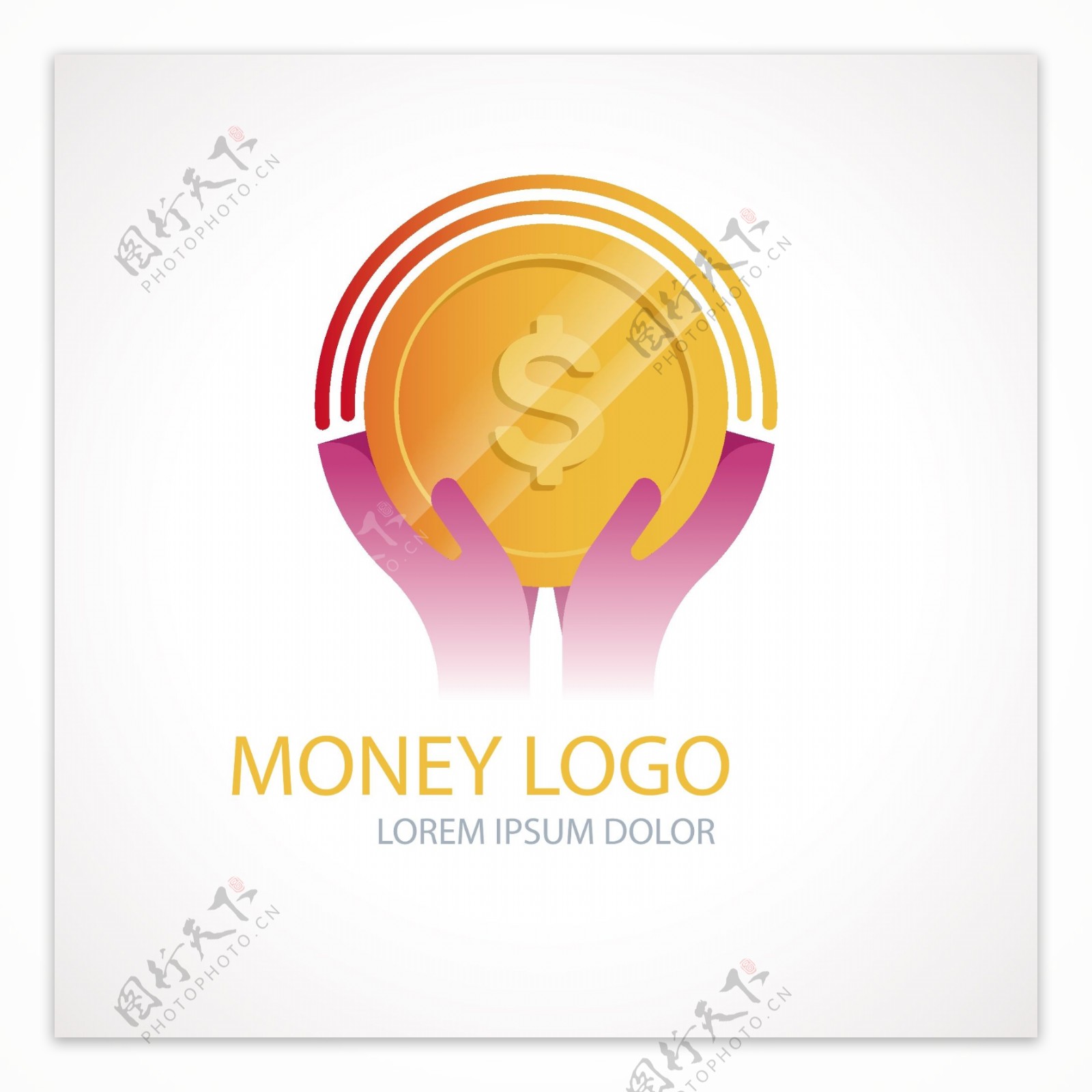 创意金钱标志设计logo模板