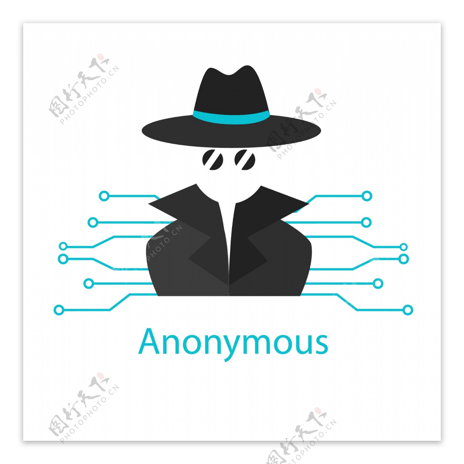 现代匿名logo模板