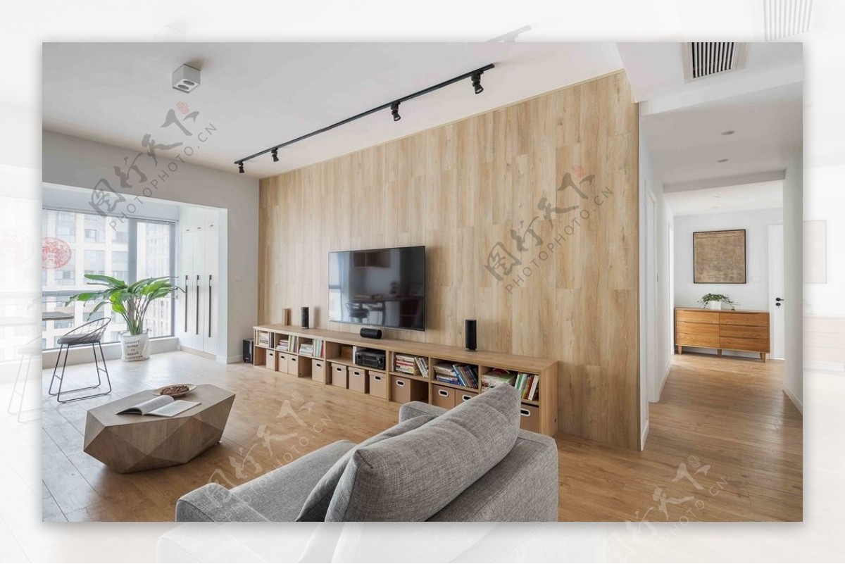 新中式客厅原木风格