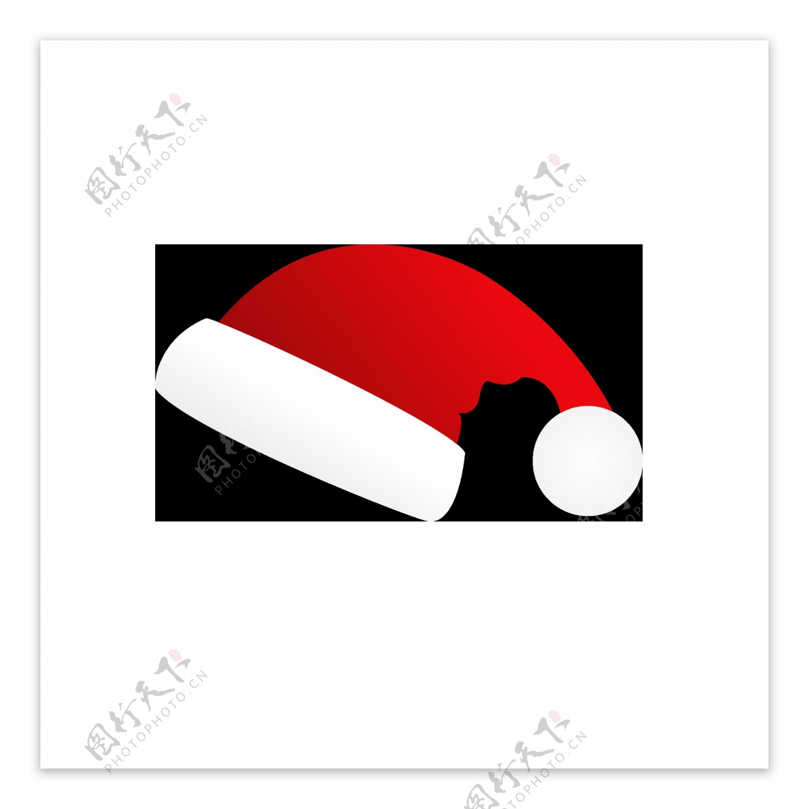 红色圣诞帽圣诞元素设计