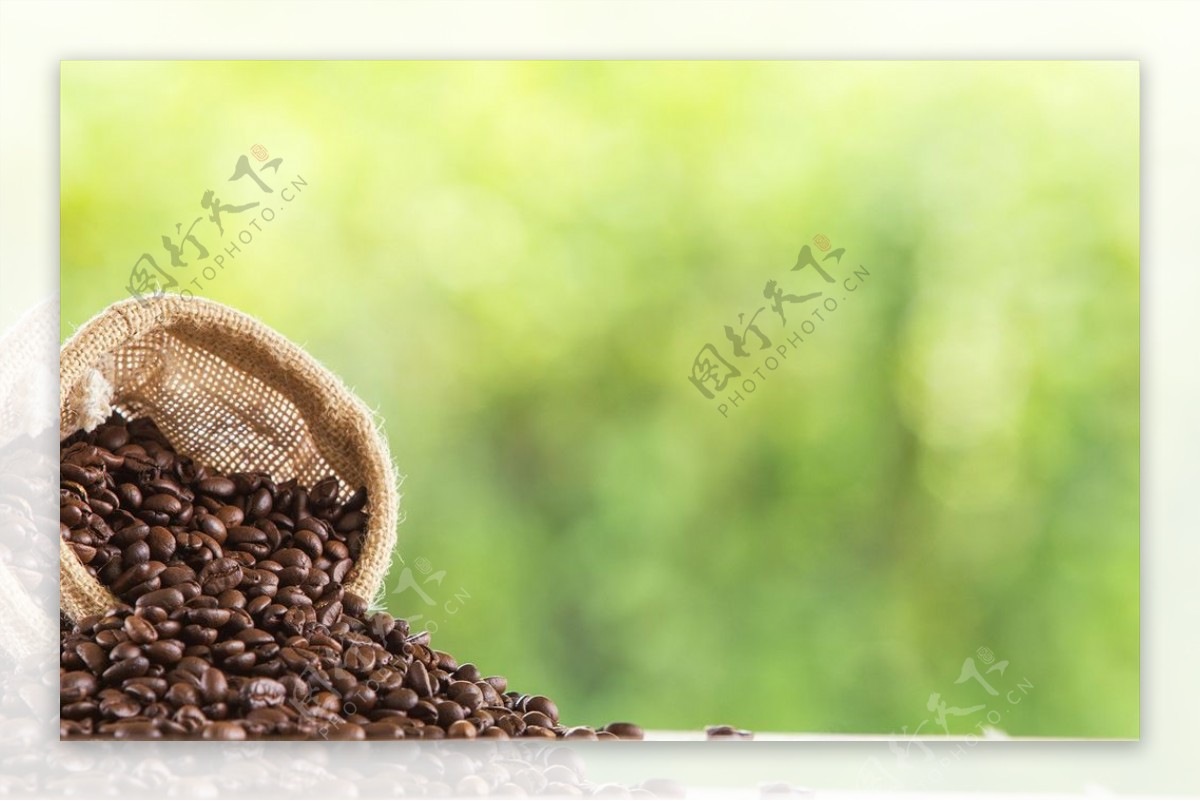 一代咖啡豆背景照片