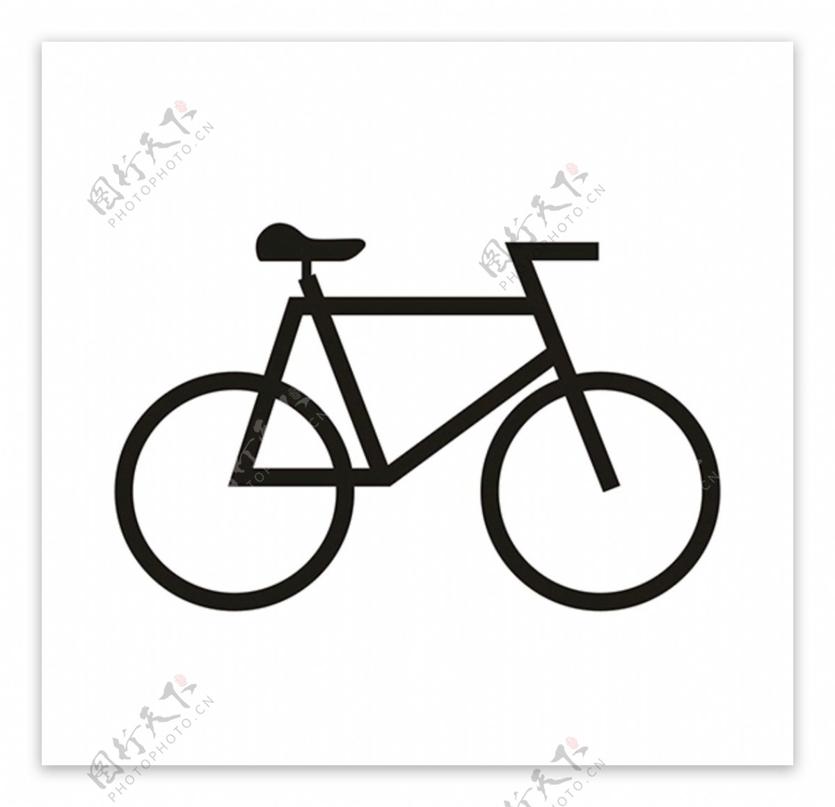 自行车矢量图标