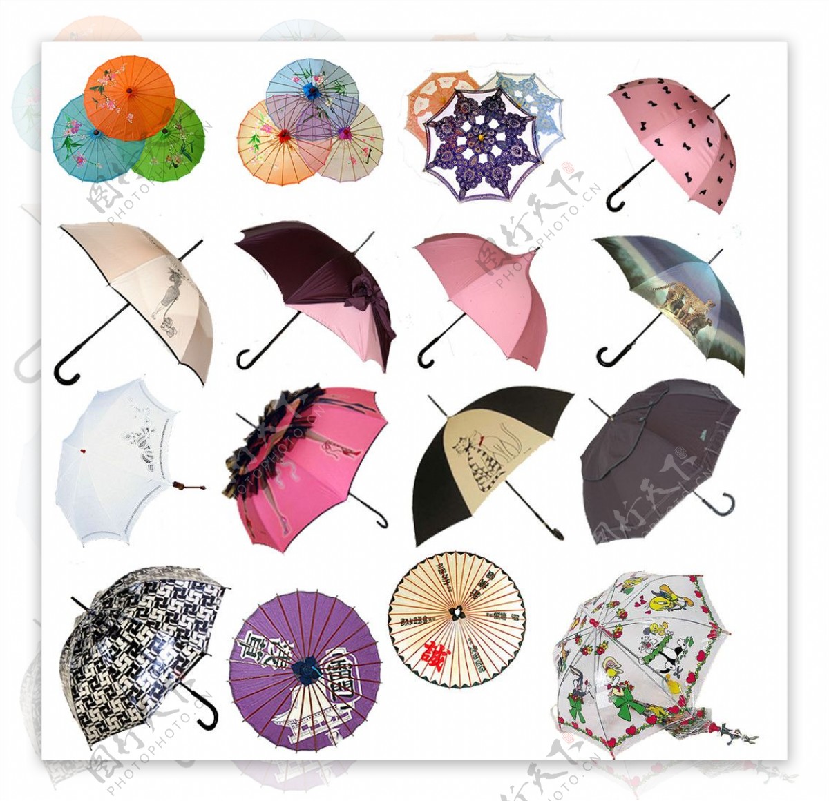 无缝花纹雨伞雨滴图片素材-编号37417336-图行天下