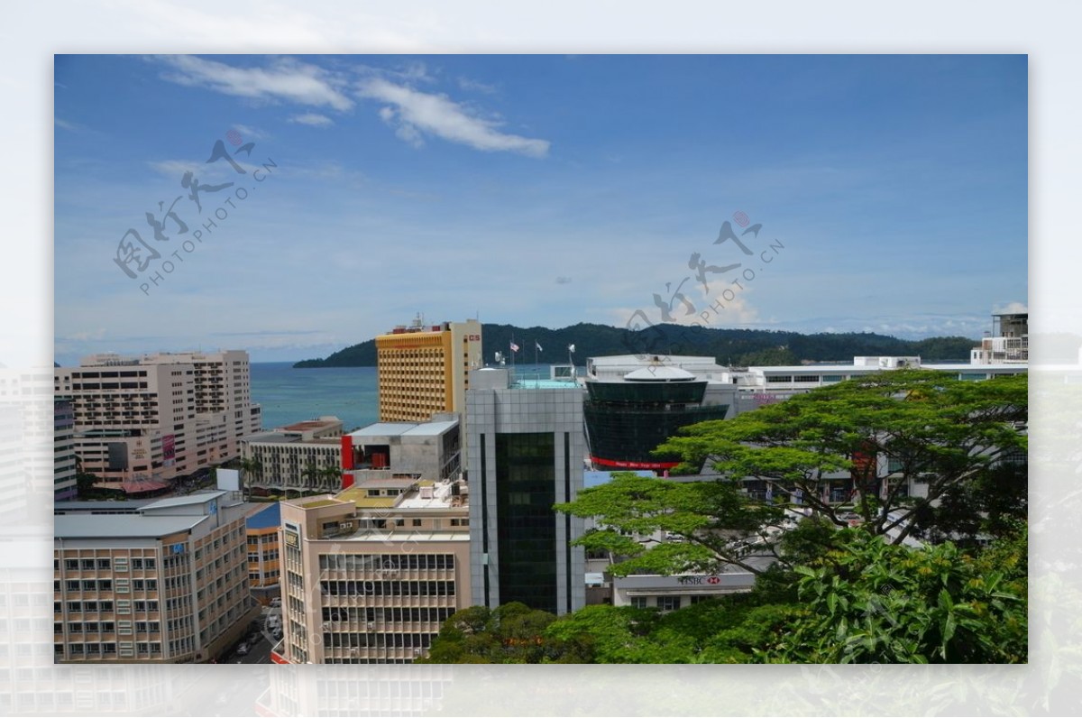 马来西亚街景俯瞰