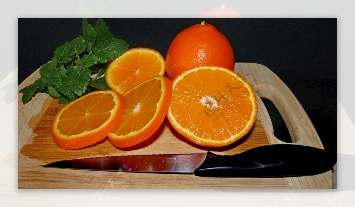 切片鲜橙水果