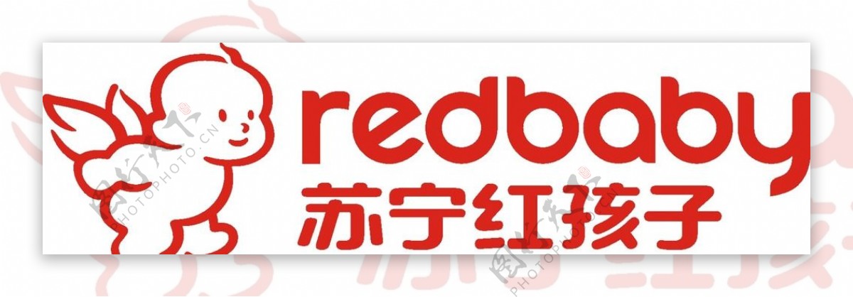 苏宁红孩子logo
