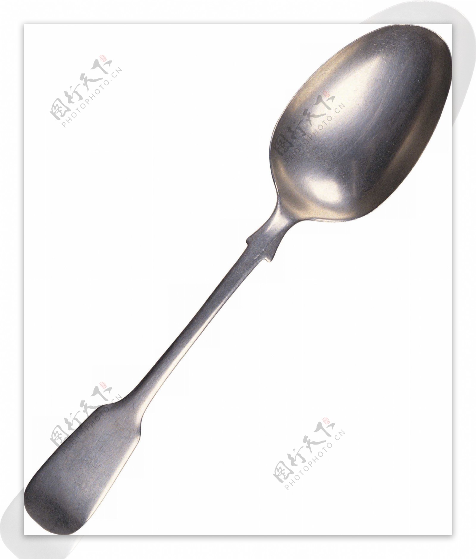 银色不锈钢勺子素材