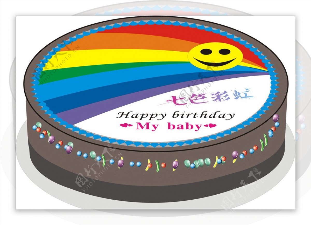 生日蛋糕图片卡通蛋糕