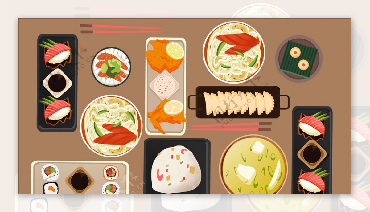 美食日本料理寿司大餐