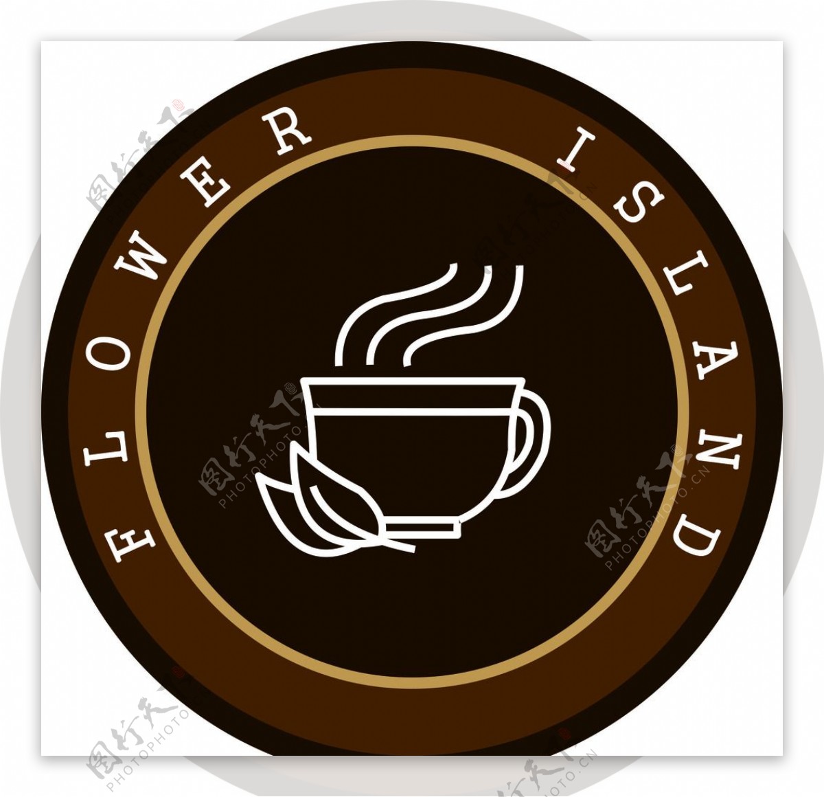 花屿咖啡logo