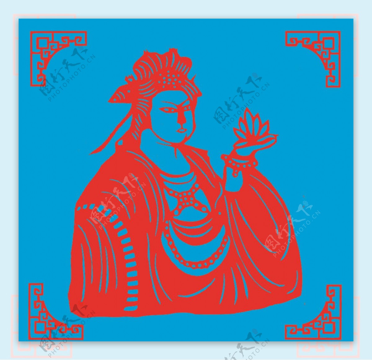 佛教图像剪纸