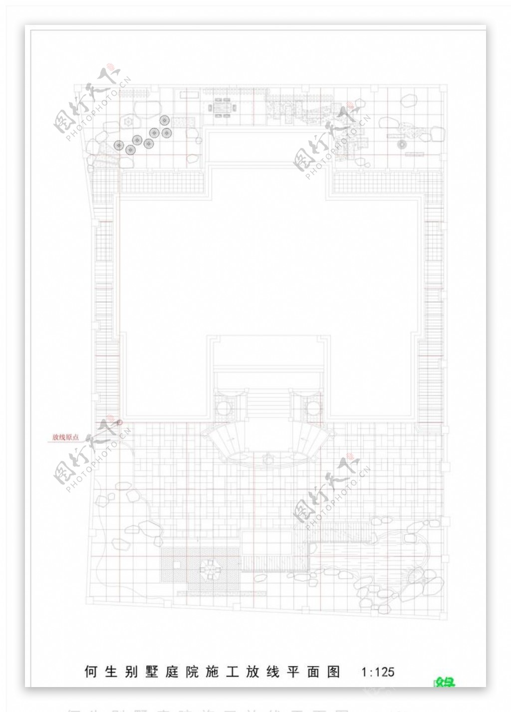 庭院放线图