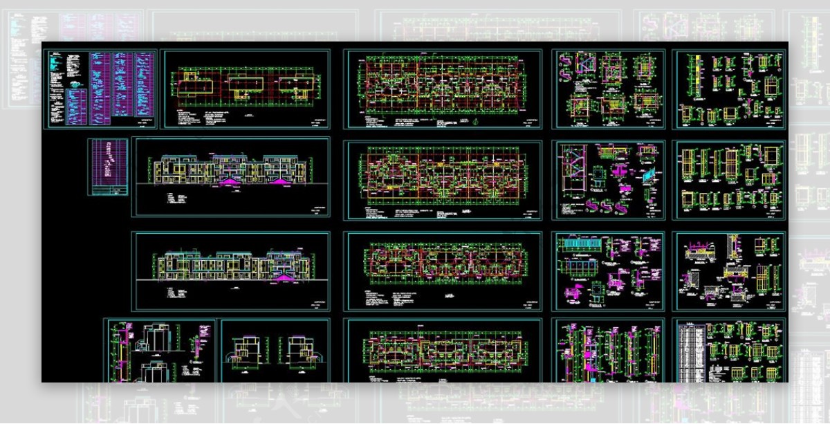 CAD自建房施工图别墅施工图