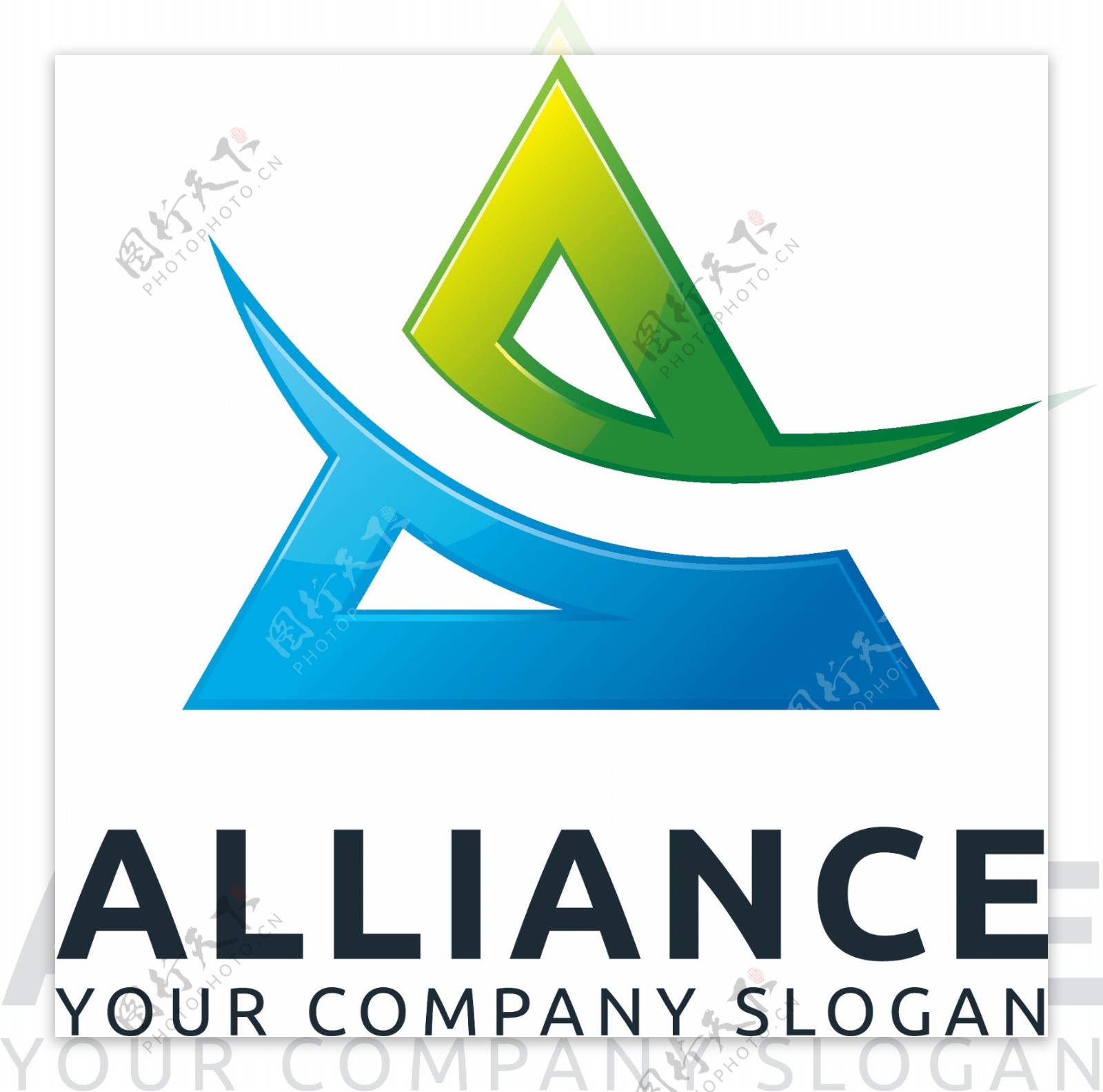 绿色能源多用途标识logo