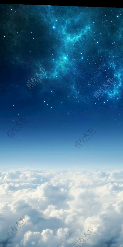 透明天空星空