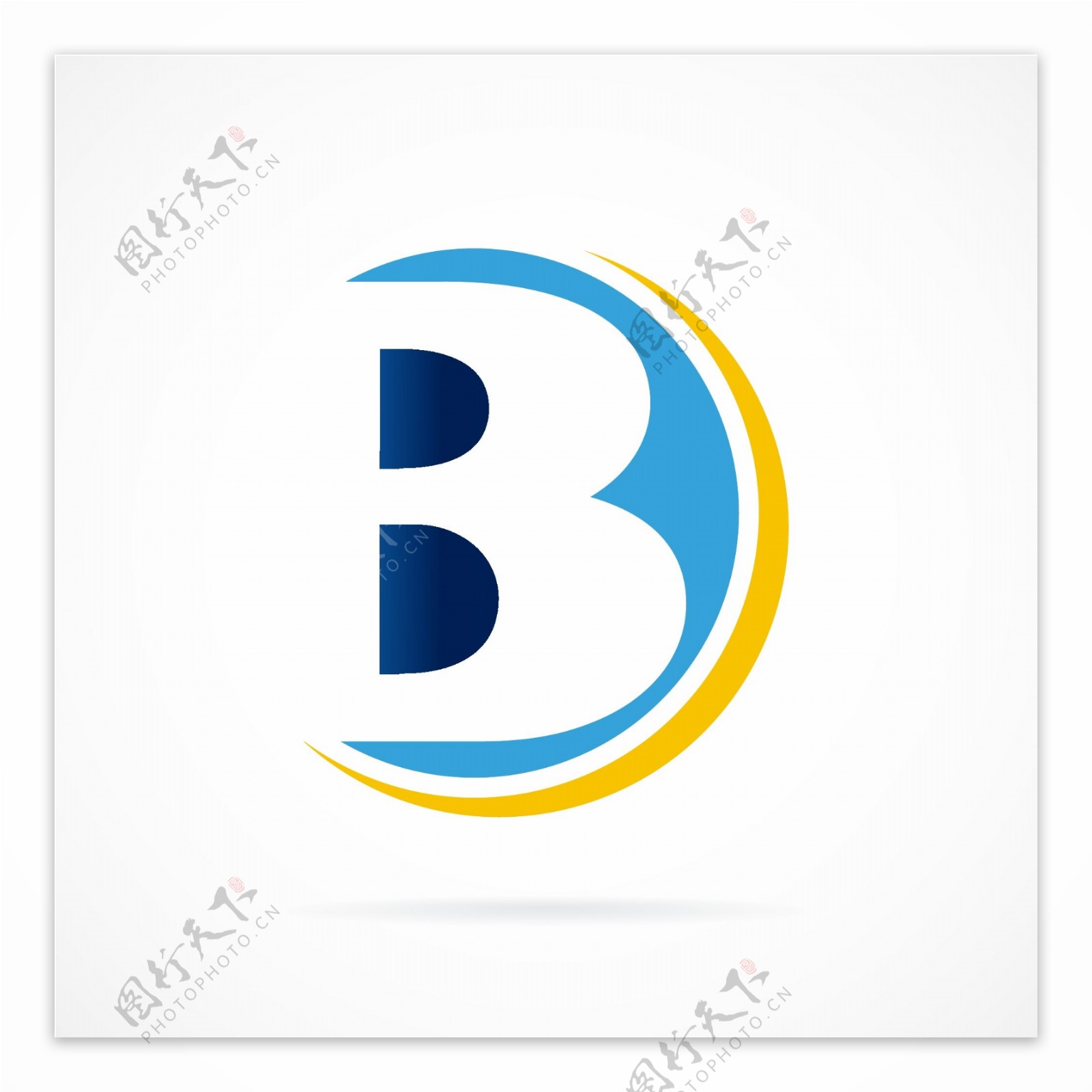 互联网类字母造型B形状logo标识