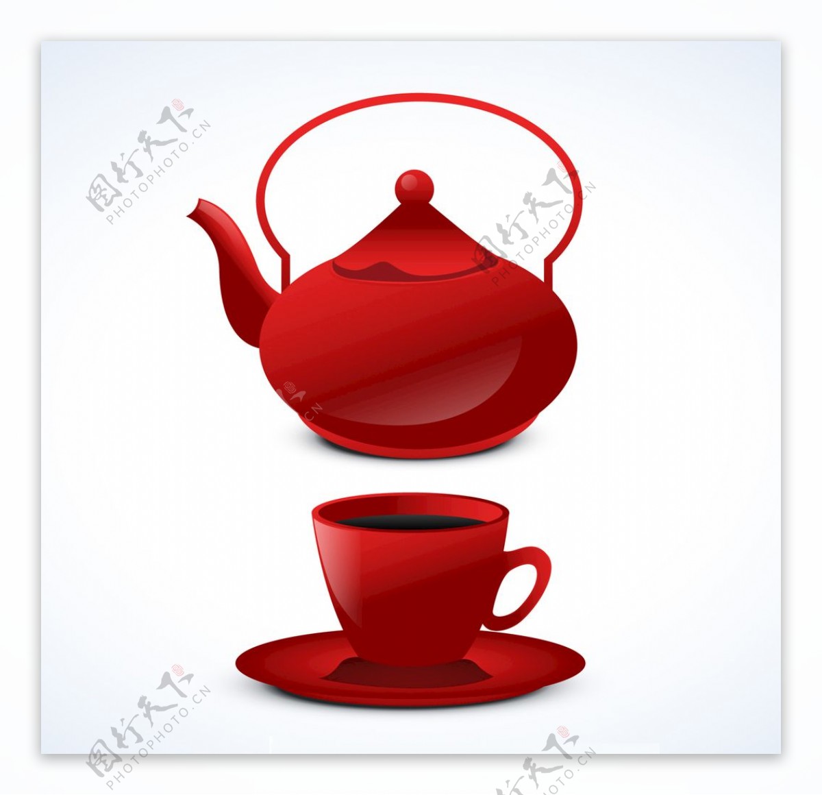 红茶壶背景