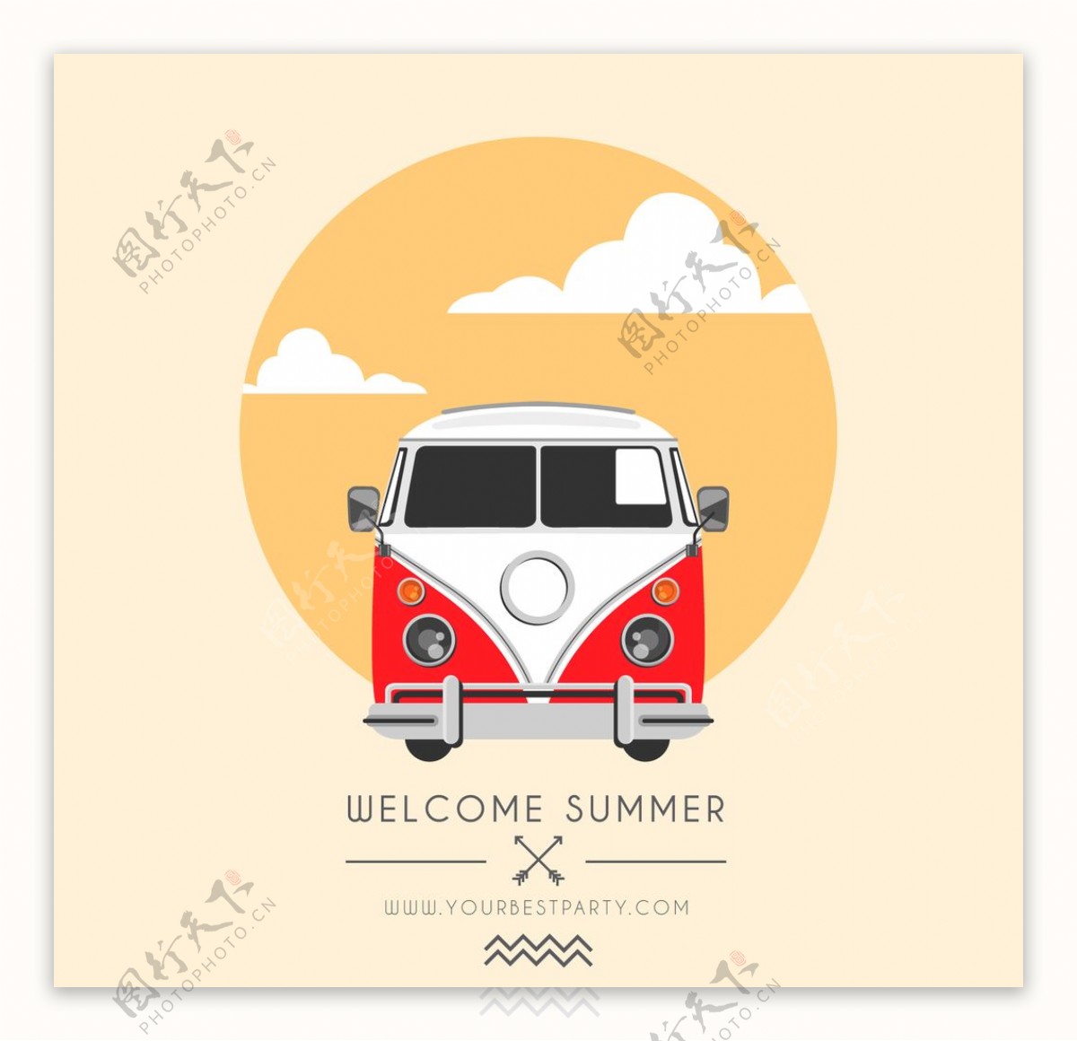 夏季面包车海报