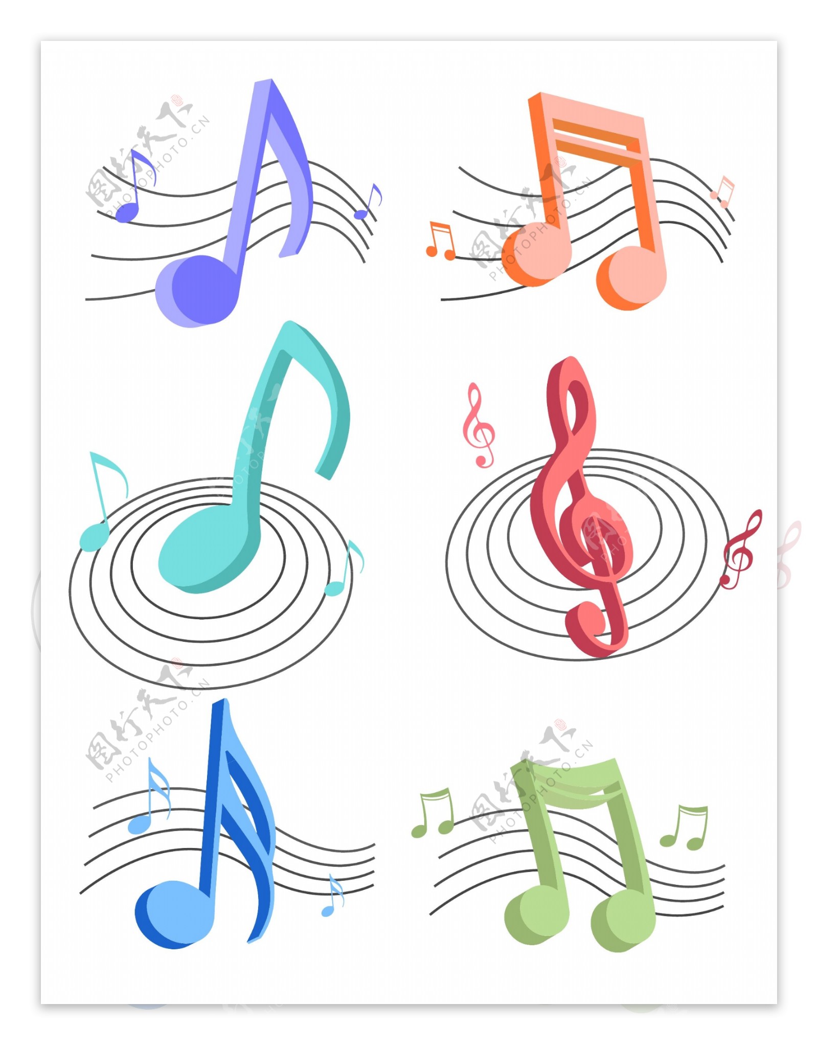 高清唯美音乐符号设计元素图片素材免费下载 - 觅知网