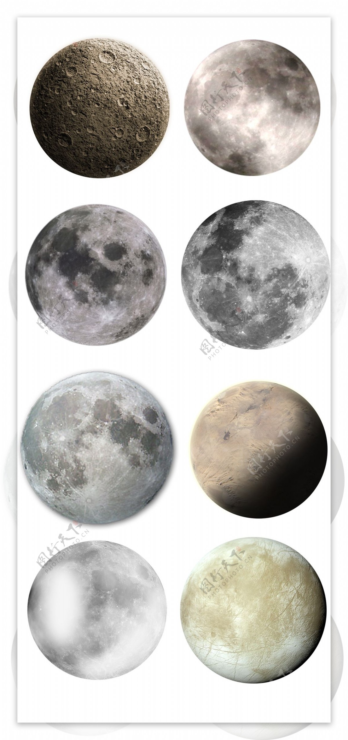 高清自然psd素材月亮免抠png图片元素