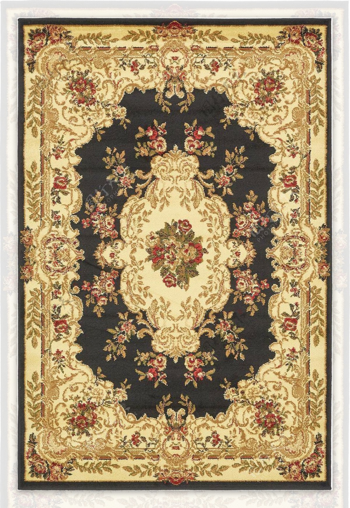 欧式复古花纹地毯拼图花边jpg图片