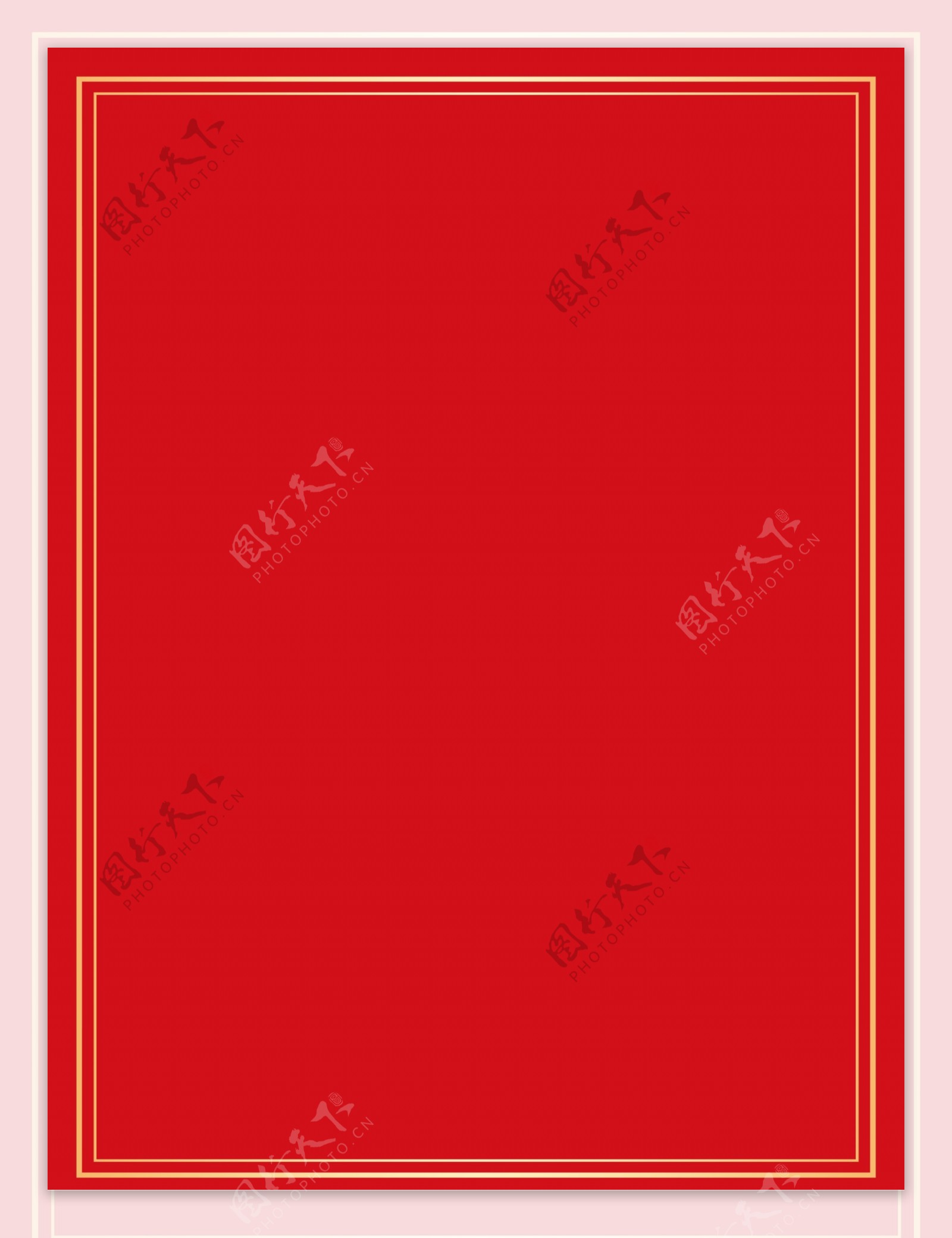 红色边框新年喜庆背景设计
