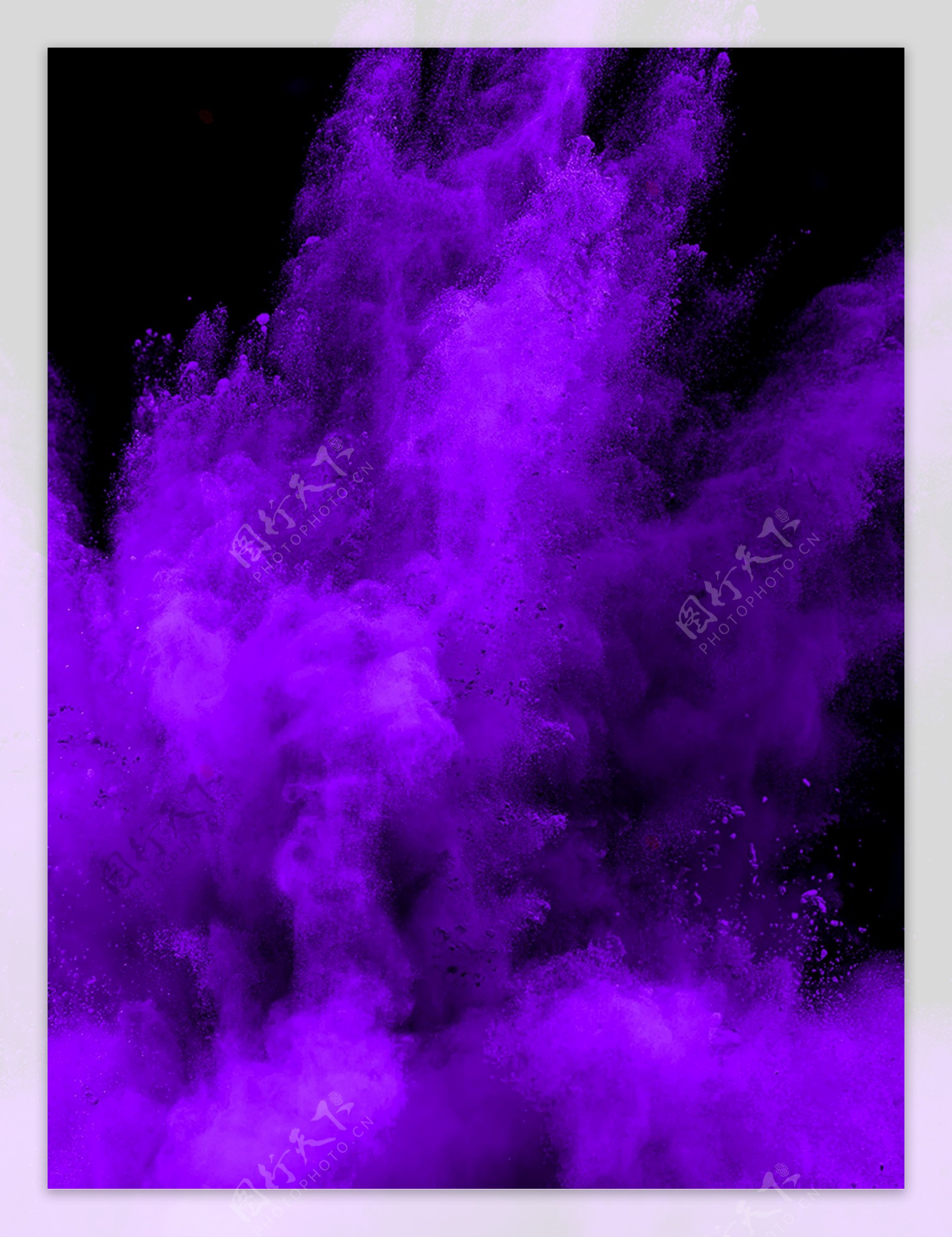 简约大气紫色烟雾背景