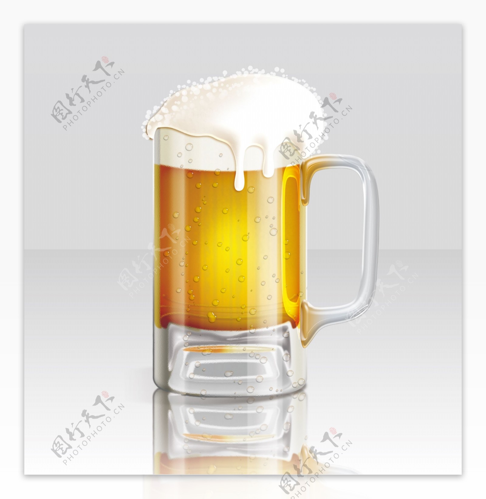 清凉夏日啤酒杯beer