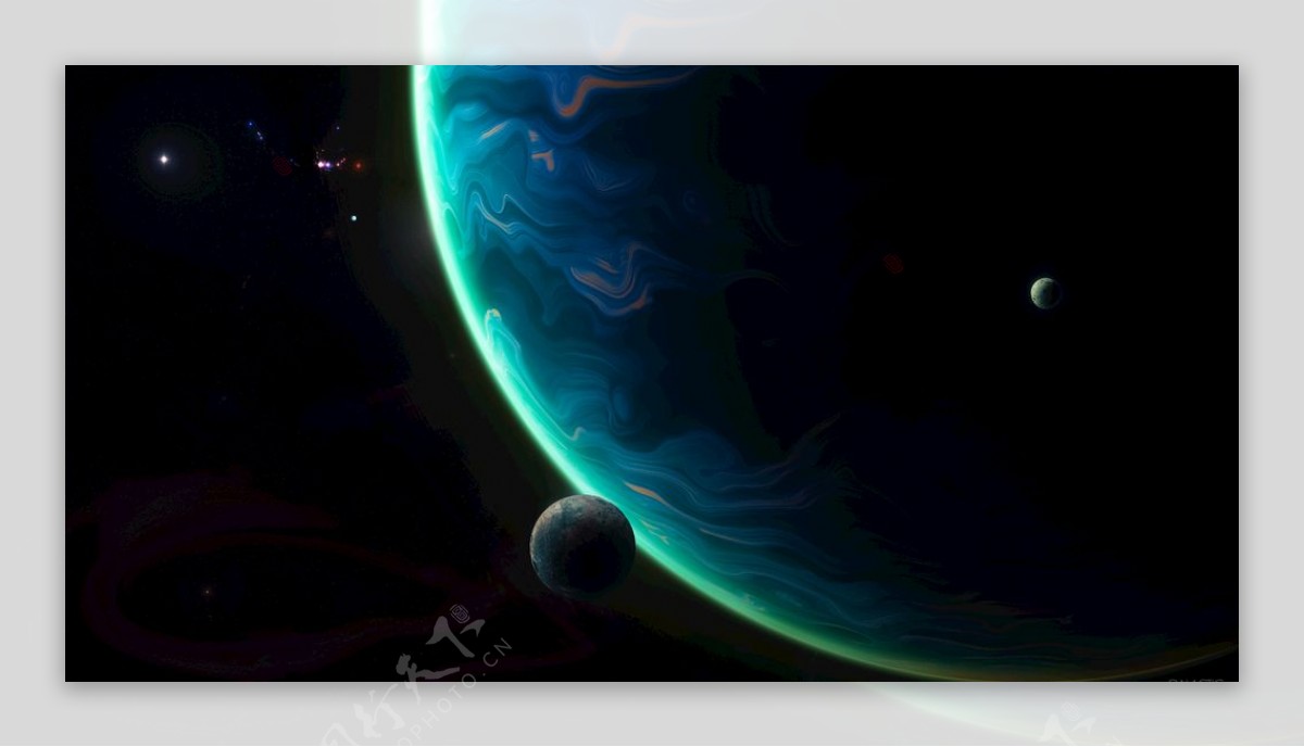 巨型行星太空4K壁纸