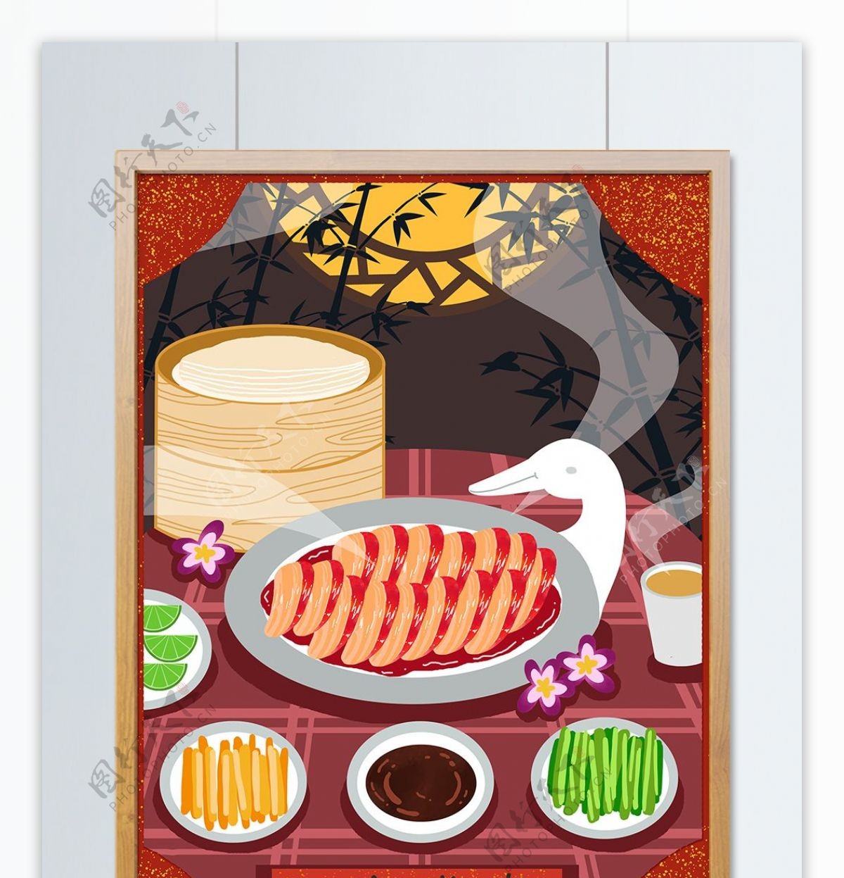 特色地方美食北京烤鸭新年美食