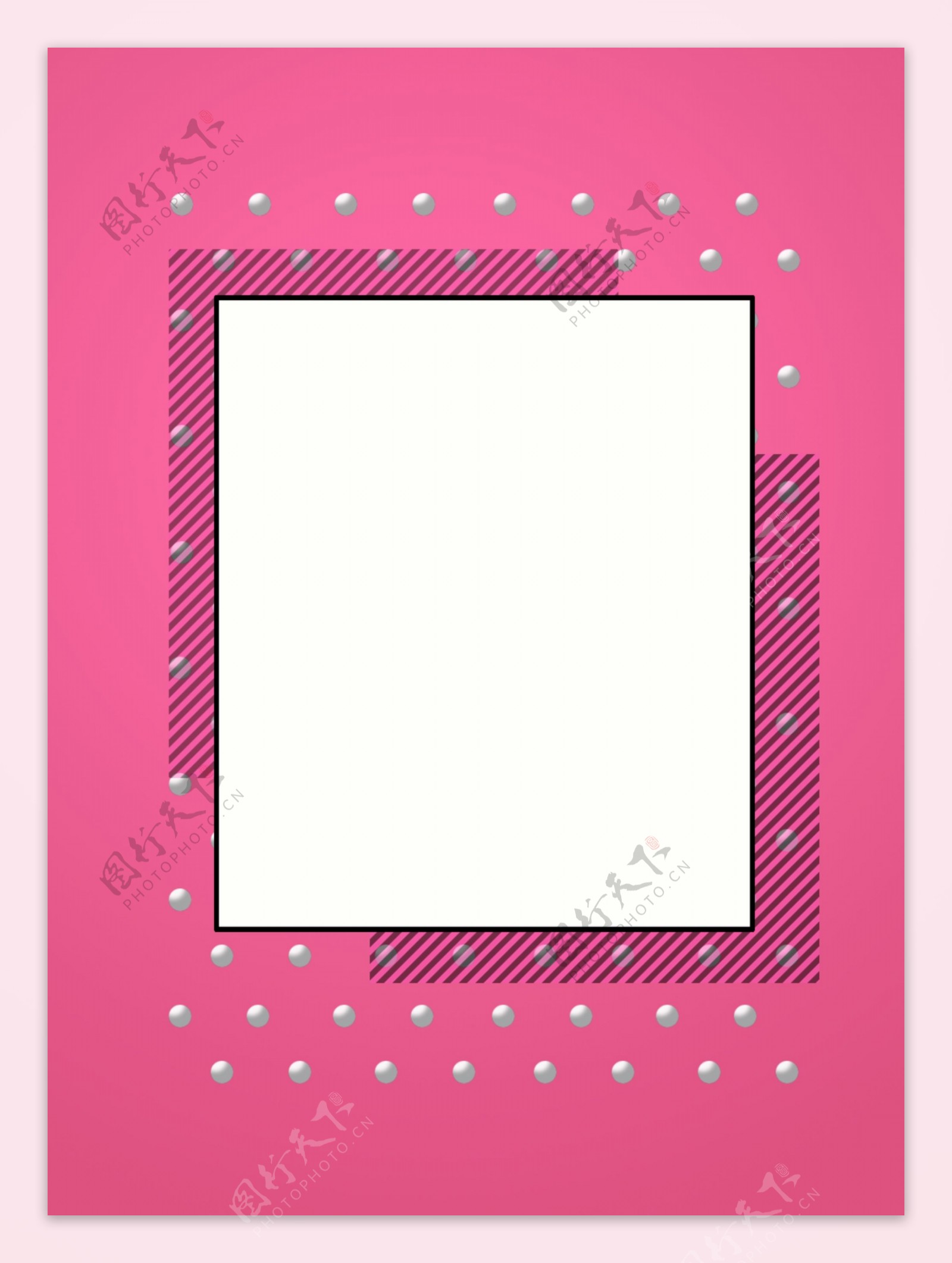 粉色圆点斜纹方框波普可爱电子风格背景