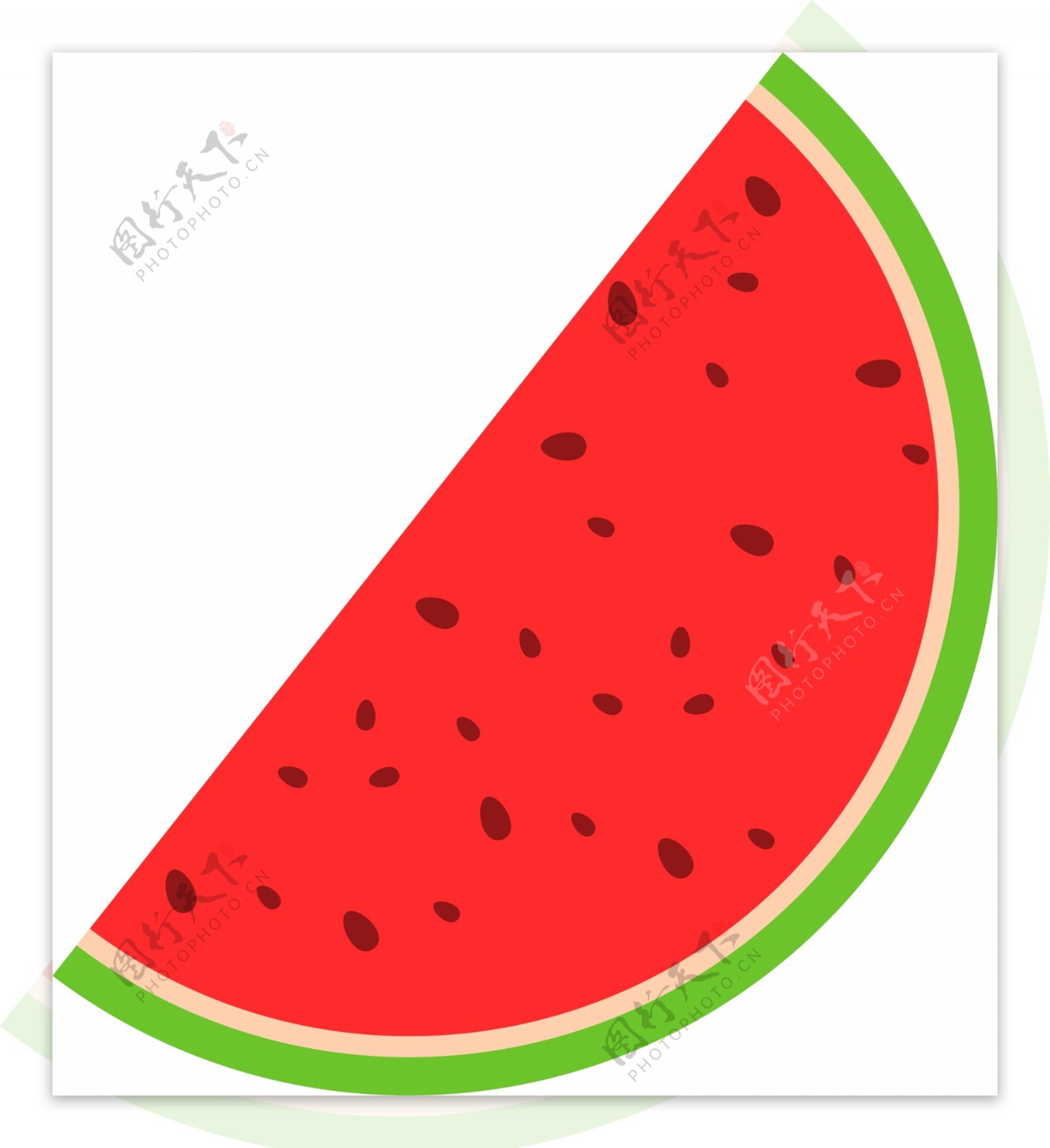 处暑夏季水果西瓜图标