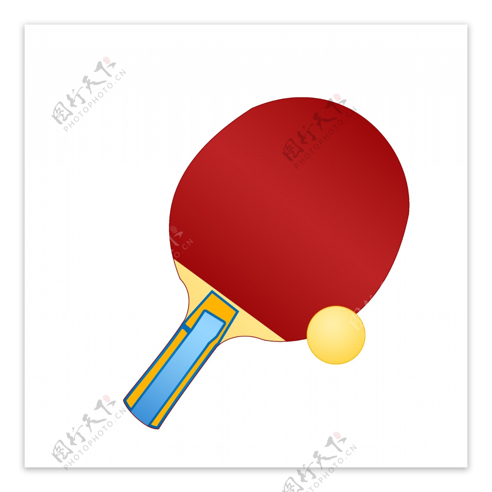 乒乓球拍设计图__动漫人物_动漫动画_设计图库_昵图网nipic.com