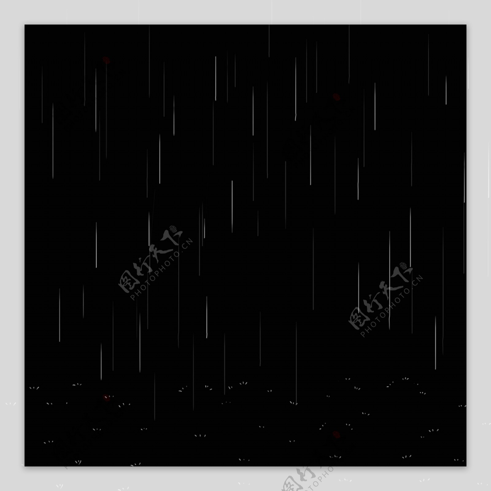 雨滴卡通png素材
