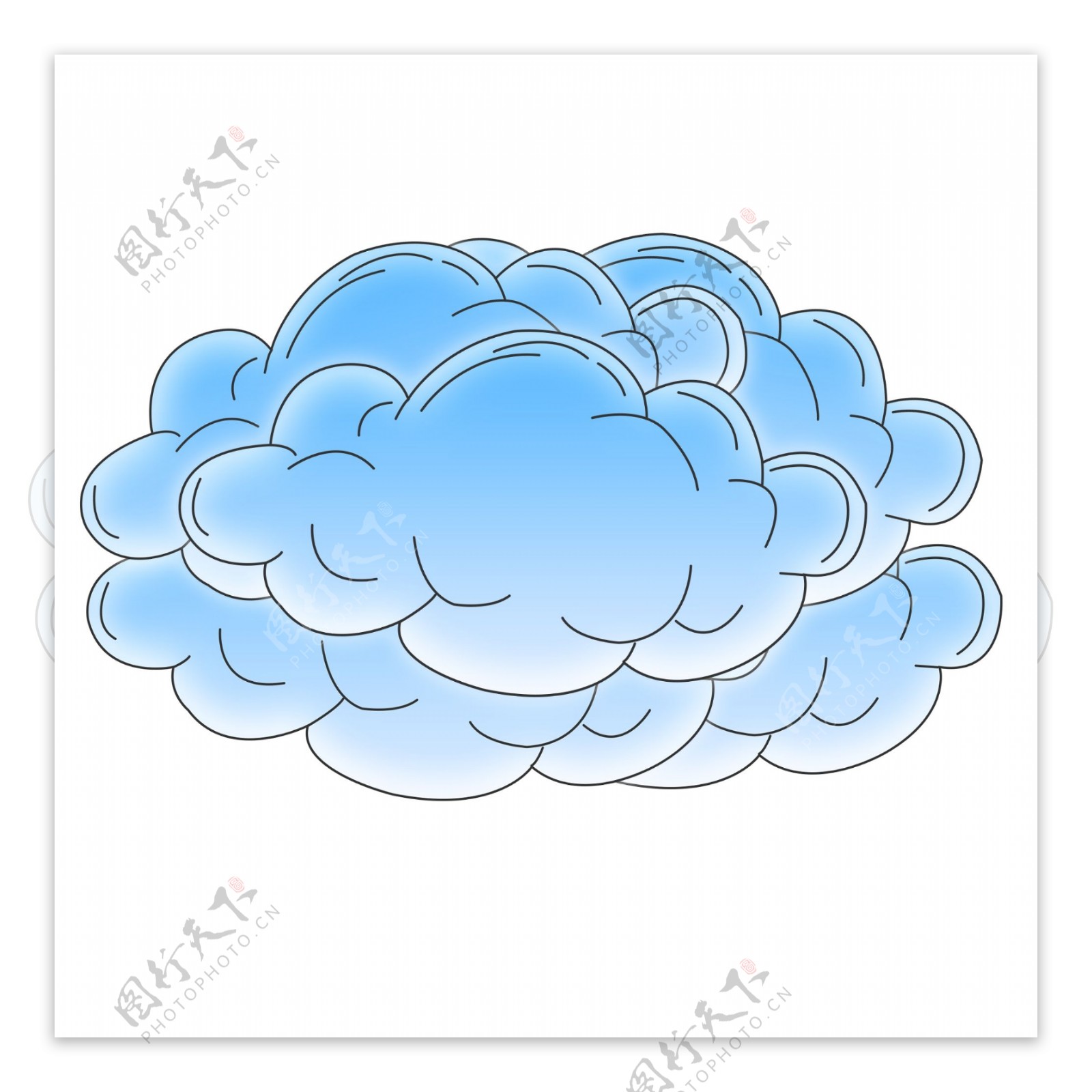 卡通装饰云朵元素