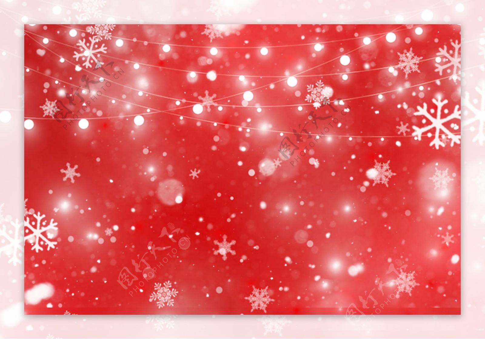红色圣诞背景banner
