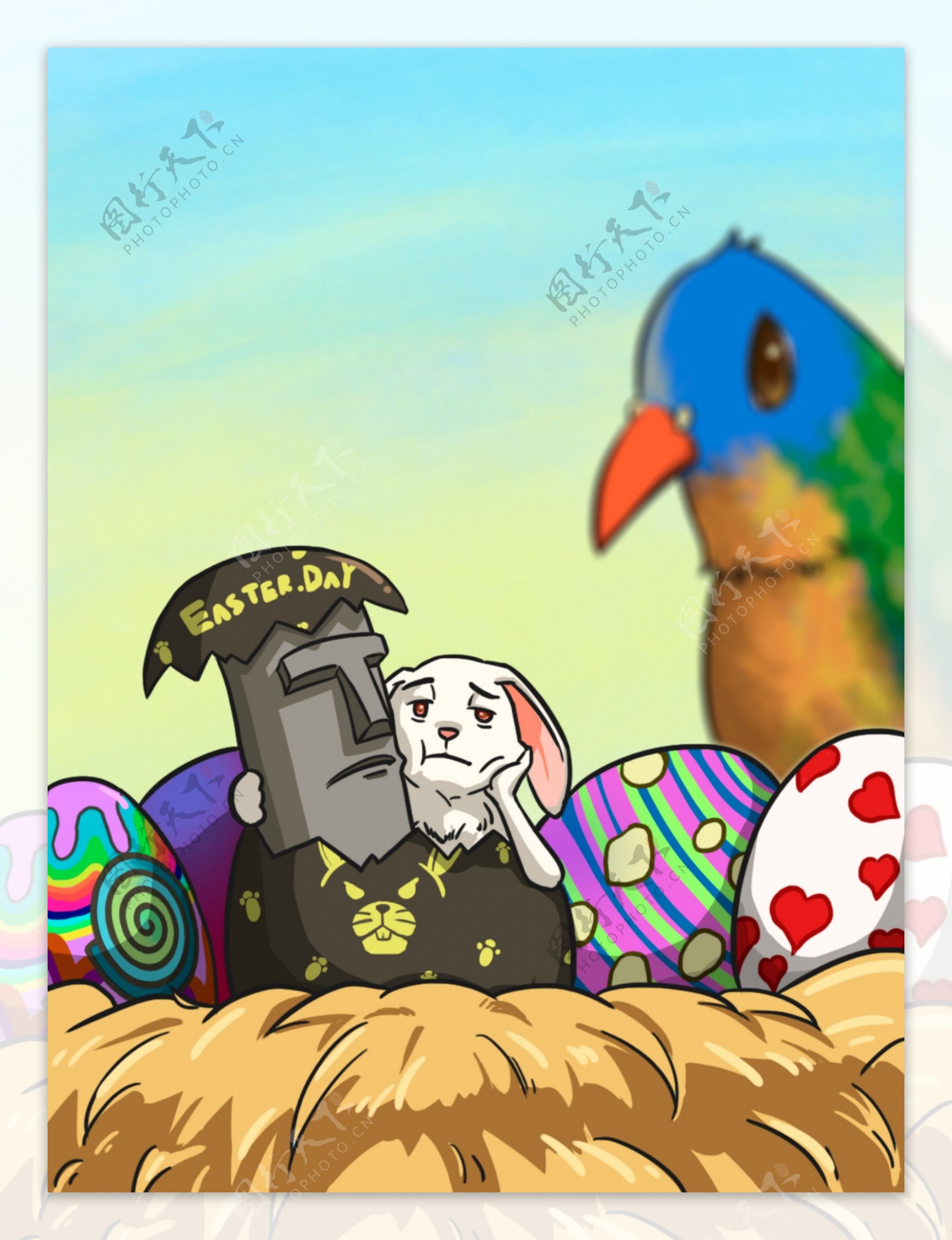复活节兔子彩蛋场景