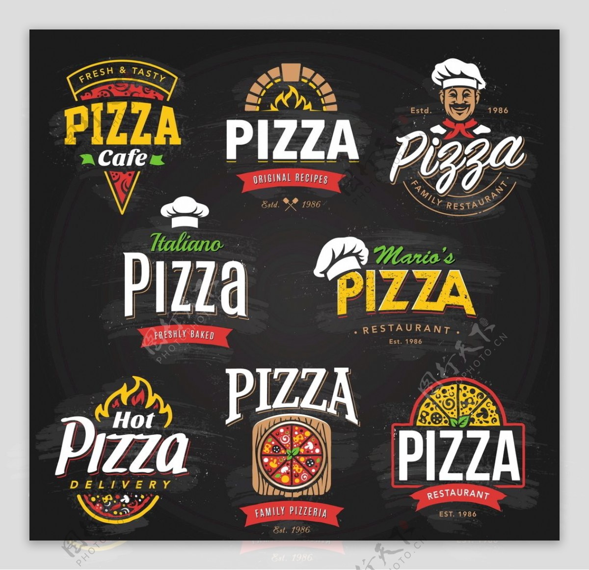 披萨宣传菜单