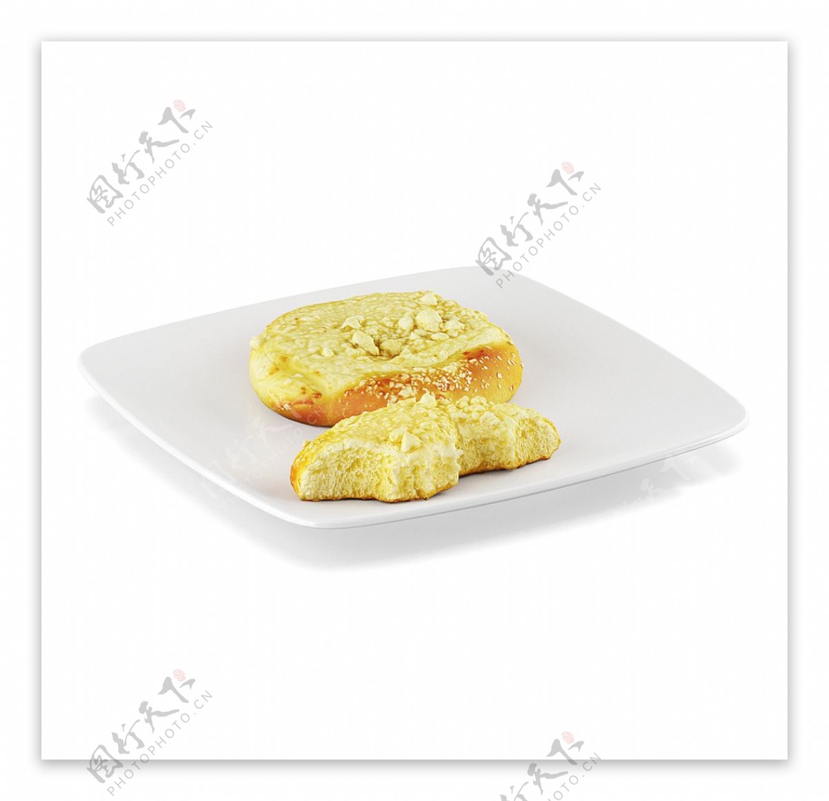 食品水果C4D模型面包