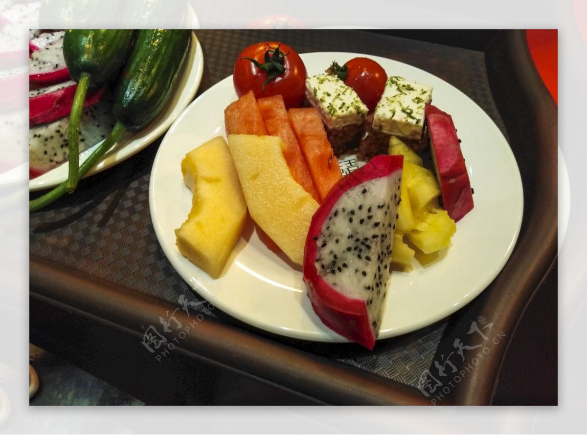 水果一盘水果自助餐水果果