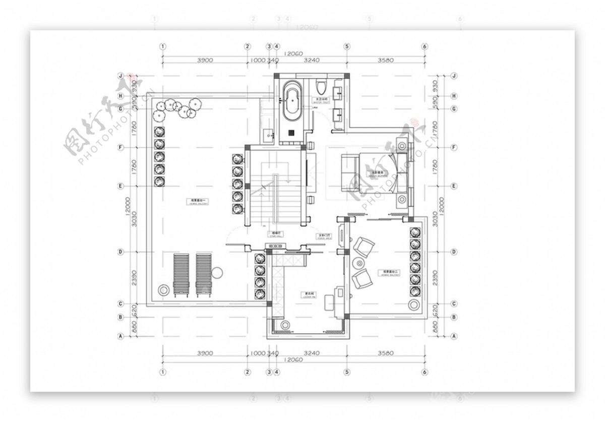 别墅住宅CAD平面图