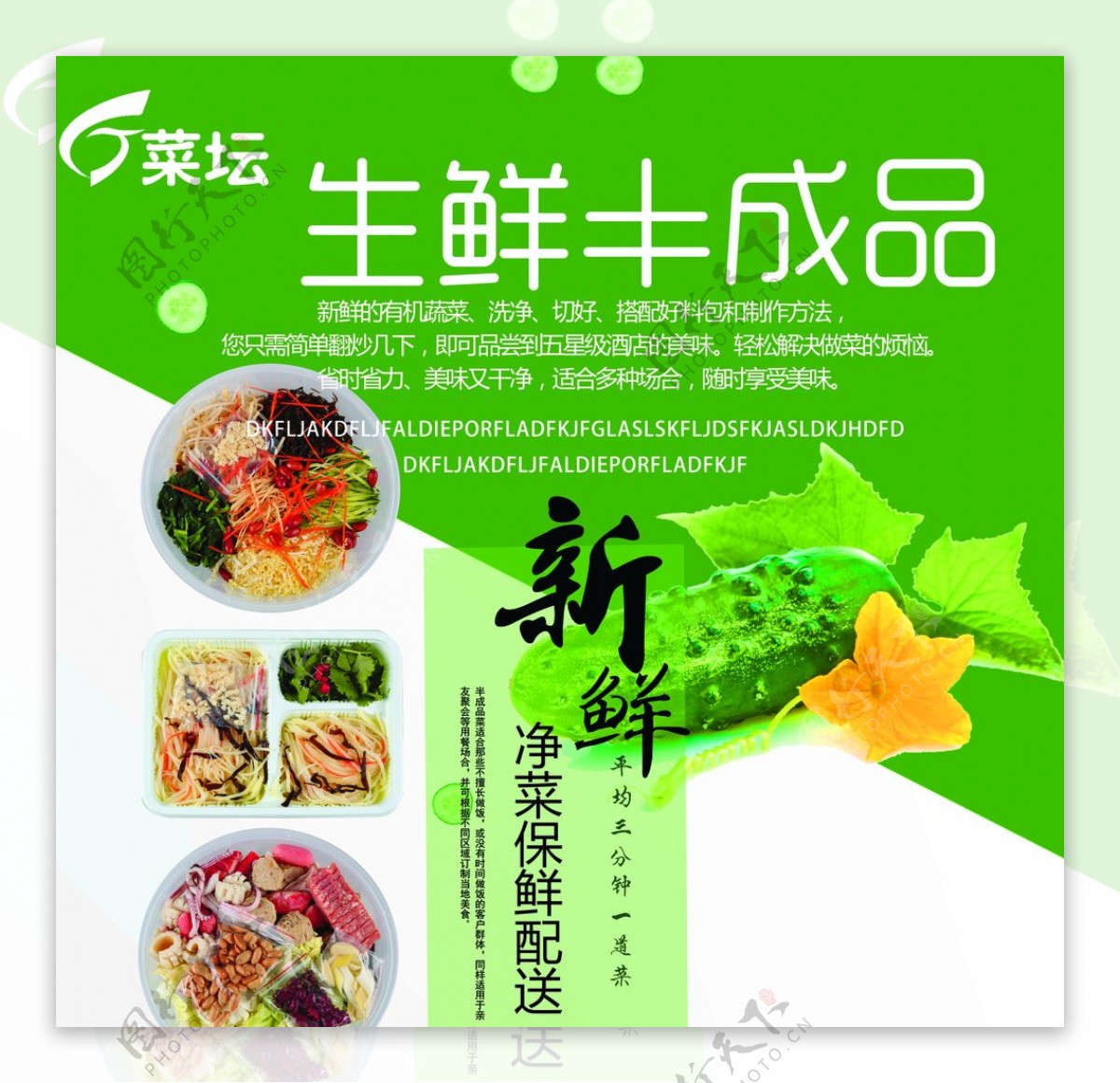 菜单蔬菜食品海报