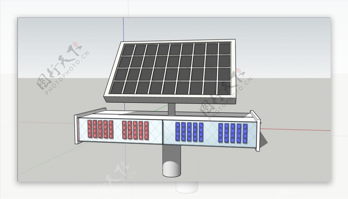 警示灯sketchup模型