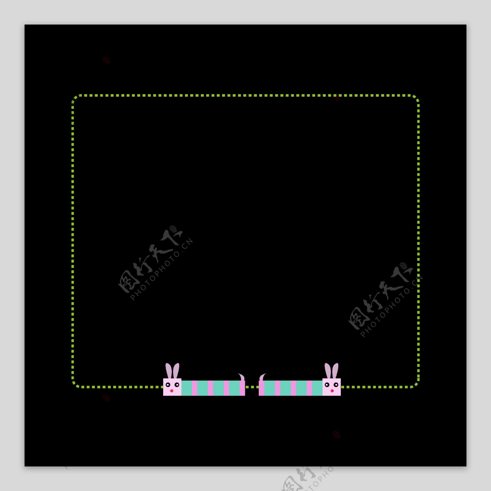 小兔子边框